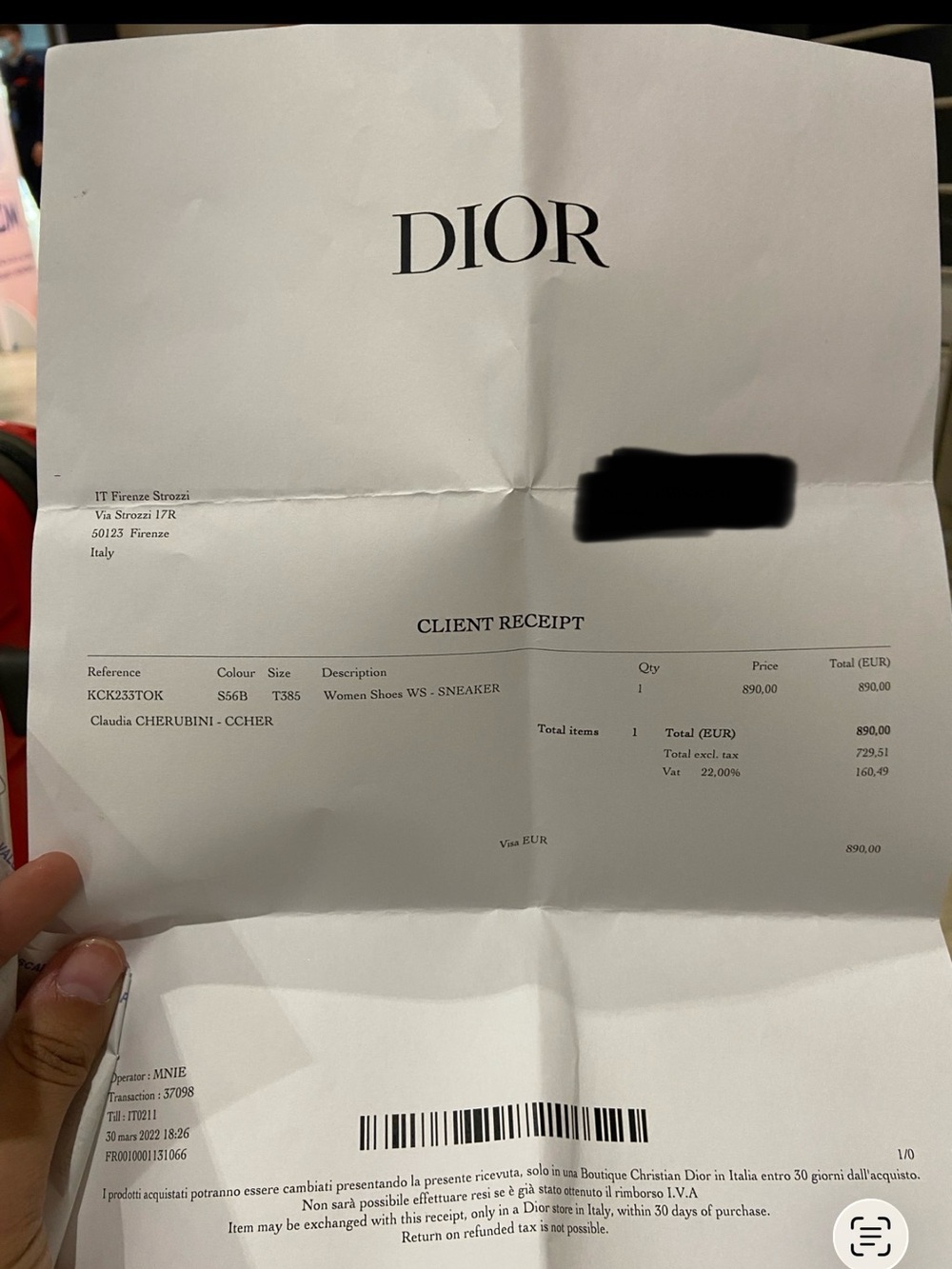 Dior Bundle !Dior 30 Montaigne Box bag and Dior sneakers - Size 38.5 - Picture 16 of 16